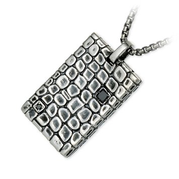 M's collection エムズコレクション  シルバー ネックレス ダイヤモンド グレー 彼氏 メンズ