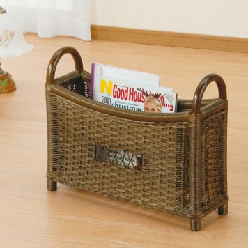 今枝商店 Romantic Rattan 籐マガジンラック【沖縄・離島配達不可】 R266B