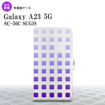 Galaxy A23 GalaxyA23 手帳型スマホケース カバー スクエア ドット パープル 2022年 10月発売 nk-004s-a23-dr1362