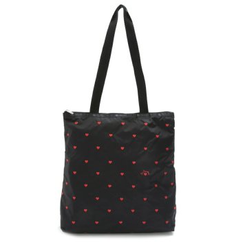 レスポートサック LeSportsac バッグ トートバッグ 肩掛けバッグ 3531 G856 EASY MAGAZINE TOTE イージー マガジントート SWEET HEART ブラック+レッド
