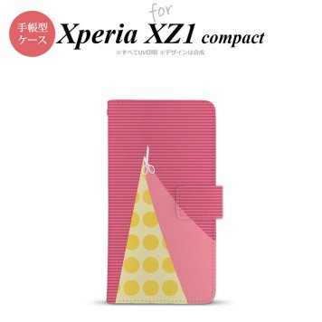 【手帳型 スマホ カバー ケース】【SO02K】【エクスペリア XZ1】手帳型 ケース SO-02K スマホ カバー Xperia XZ1 Compact エクスペリア はさみ ピンク nk-004s-so02k-dr1344【メール便送料無料】