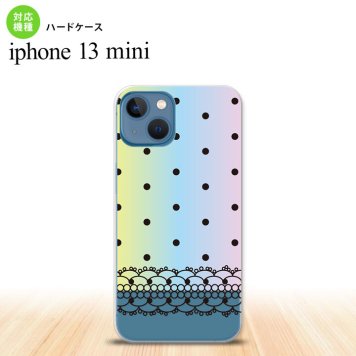 iPhone13mini iPhone13 mini ケース ハードケース ドット レース B パステル  nk-i13m-357