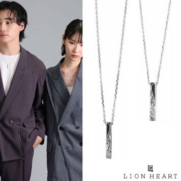 ライオンハート ハワイアンロッド ペアネックレス サージカルステンレス メンズ レディース ブランド LION HEART