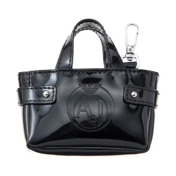 アルマーニジーンズ ARMANI JEANS キーリング チャーム 929002 7P782 00020 PORTA CHIAVI  nero ブラック