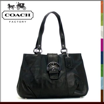 コーチ COACH トートバッグ ソーホーレザー F18751 SV/BK トート ショルダーバッグ バッグ COACHアウトレット 【新品・未使用】