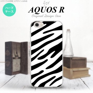 【SH03J】【スマホケース/スマホカバー】【アクオス R】SH03J スマホケース AQUOS R SH-03J カバー アクオス R ゼブラ柄 黒×白 nk-sh03j-121【メール便送料無料】