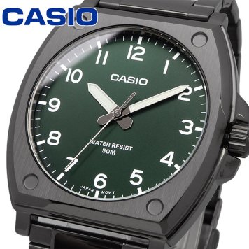 CASIO 腕時計 カシオ 時計 ウォッチ チープカシオ チプカシ スタンダード アナログ クオーツ ディープグリーン メタルバンド 海外モデル MTP-E730B-3AV [並行輸入品]