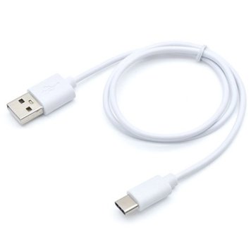 日本トラストテクノロジー 【メール便での発送商品】蓄光 3.0A急速充電/通信対応TypeCケーブル JSC-052WH