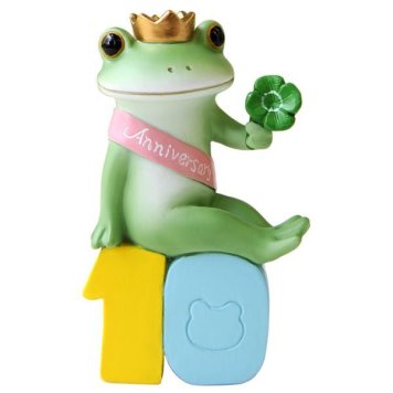 【ギフト対応無料】コポー 10周年記念 王冠クローバー ダイカイ Copeau(コポー) コポーシリーズ かえる カエル 置物 オブジェ ※送料無料(北海道・沖縄は除く)