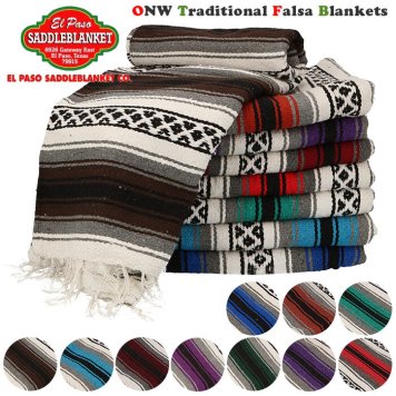 ラグマット 厚手 通販 ブランケット おしゃれ 厚手 EL PASO エルパソ Traditional Falsa Blankets トラディショナル ファルサ ブランケット フリンジ カラフル 手織り ネイティブ ソファ カバー キャンプ 敷物 アウトドア インテリア ラグ カーペット