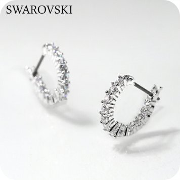 スワロフスキー ピアス レディース ブランド SWAROVSKI Matrix Vittore フープ スワロフスキー 両耳用 5562126 シルバー アクセサリー