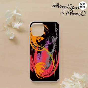 iPhone12/iPhone12pro iPhone12 / iPhone12pro スマホケース ソフトケース アート 黒 メンズ レディース nk-i12-tp1262