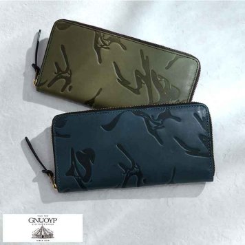 GNUOYP × MHAK as MasaHiro Akutagawa ラウンドファスナー 長財布 WAVY
