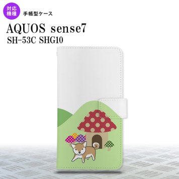sense7 sense7 手帳型スマホケース カバー 犬 柴犬 おうち 2022年 11月発売 nk-004s-sens7-dr823