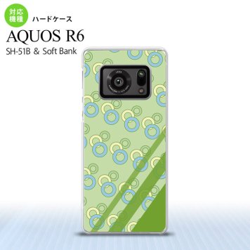 SH-51B AQUOS R6 AQUOS R6 スマホケース ハードケース 丸 緑 メンズ レディース nk-r6-1662