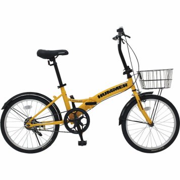 ハマー ノーパンク20インチ折畳自転車YE MG-HM20N-YE【直送品】［送料無料］ 