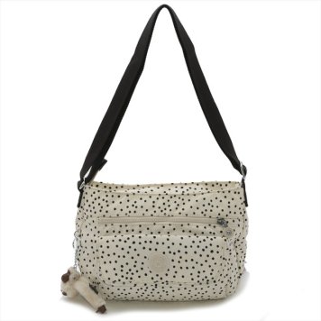 キプリング Kipling ショルダーバッグ 斜めがけショルダーバッグ SYRO Soft Dot アイボリー＋ブラックドット k13163 90z