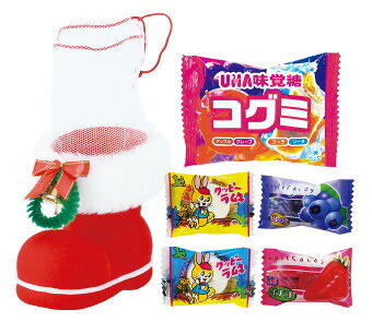 お菓子サンタブーツ（S）  7115 景品 記念品 粗品 ノベルティ 名入れ 御挨拶 ご挨拶