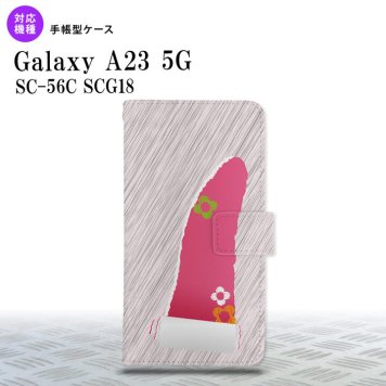 Galaxy A23 GalaxyA23 手帳型スマホケース カバー 破れデザイン ピンク 2022年 10月発売 nk-004s-a23-dr287