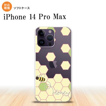 iPhone14 ProMax iPhone14 Pro Max スマホケース 背面ケースソフトケース ハニー クリア 緑 2022年 9月発売 nk-i14pm-tp1682