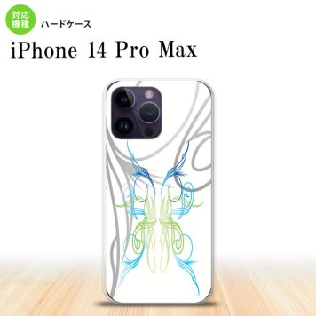 iPhone14 ProMax iPhone14 Pro Max スマホケース 背面ケース ハードケース ピンスト 白 ブルー グリーン 2022年 9月発売 nk-i14pm-1245