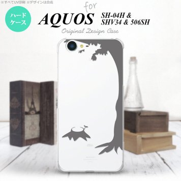 【SH04H】【スマホケース/スマホカバー】【アクオス ゼータ】SH04H スマホケース AQUOS ZETA SH04H カバー アクオス ゼータ 切り株 グレー nk-sh04h-198【メール便送料無料】