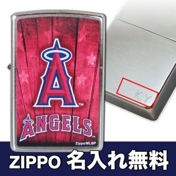 【名入れ無料】 ZIPPO ジッポー ライター MLB LOSANGELES ANGELS レッド シルバー 29967 ※名入れ選択の場合は代引不可 アウトドア レジャースポーツ