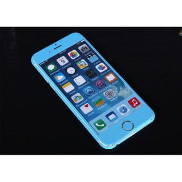 ITPROTECH 【メール便での発送商品】ITPROTECH 全面保護スキンシール for iPhone6 アクア YT-3DSKIN-AQ/IP6