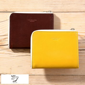 Butler Verner Sails キップレザーシンプル変形 L字ジップハーフウォレット 