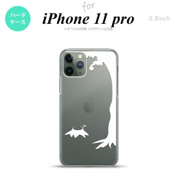 iPhone11Pro iPhone11 Pro スマホケース ハードケース 切り株 白 メンズ レディース nk-i11p-199