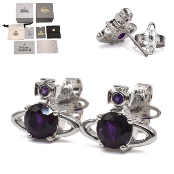 ヴィヴィアンウエストウッド ピアス Vivienne Westwood 62010070-02P358 REINA EARRINGS レディース シルバー パープル
