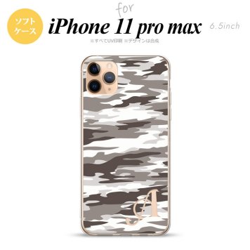 iPhone11ProMax iPhone11pro max スマホケース ソフトケース タイガー 迷彩 B グレー +アルファベット メンズ レディース nk-i11pm-tp1161i