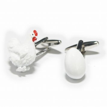 鎌倉カフス工房 鶏と卵カフスボタン・カフリンクス メンズ  cf635 結婚式 旦那 プレゼント ギフト 彼氏 父の日 誕生日プレゼント