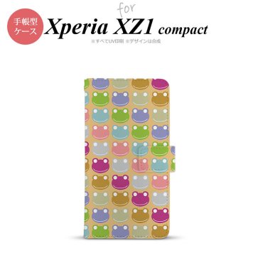 【手帳型 スマホ カバー ケース】【SO02K】【エクスペリア XZ1】手帳型 ケース SO-02K スマホ カバー Xperia XZ1 Compact エクスペリア カエル・かえる （D） nk-004s-so02k-dr164【メール便送料無料】