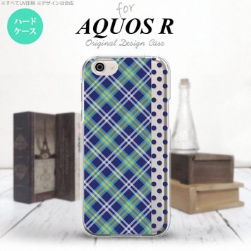【SH03J】【スマホケース/スマホカバー】【アクオス R】SH03J スマホケース AQUOS R SH-03J カバー アクオス R タータン・ドット 青 nk-sh03j-1534【メール便送料無料】