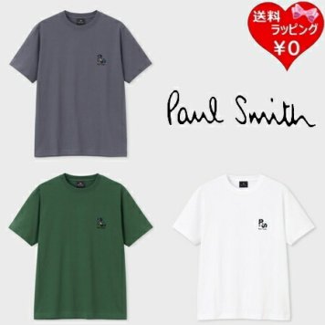 【送料無料】【ラッピング無料】ポールスミス Paul Smith Tシャツ PSロゴ 半袖Tシャツ 綿100% psm519075