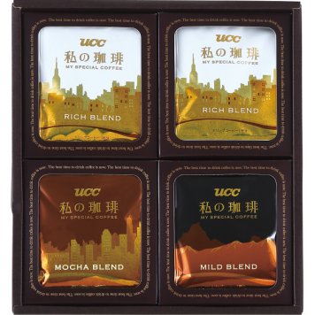 UCC 私の珈琲ギフト [26-7580-011] OZ-AU コーヒー 珈琲 ワンドリップコーヒー リッチブレンド モカブレンド マイルドブレンド アソート 詰め合わせ プレゼント ギフト