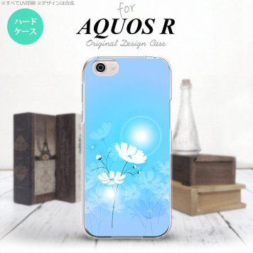 【SH03J】【スマホケース/スマホカバー】【アクオス R】SH03J スマホケース AQUOS R SH-03J カバー アクオス R コスモス 水色 nk-sh03j-607【メール便送料無料】