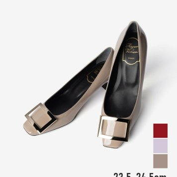 ロジェ ヴィヴィエ ROGER VIVIER DEC.TROMPETTE T.45 トランペット パテントレザー パンプス RVW44815280D1P ヒール バックル レディース シューズ