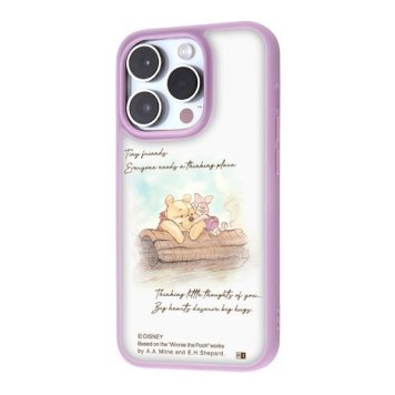 iPhone 14 Pro / 『ディズニーキャラクター』/マットハイブリッドケース SHEER / プーとピグレット_ハグ ※送料無料(ポスト投函)