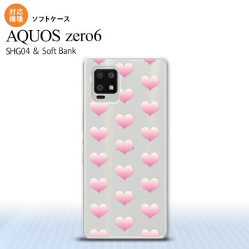 SHG04 SHG04 ZERO6 AQUOS zero6 スマホケース ソフトケース ハート A ピンク メンズ レディース nk-zero6-tp018