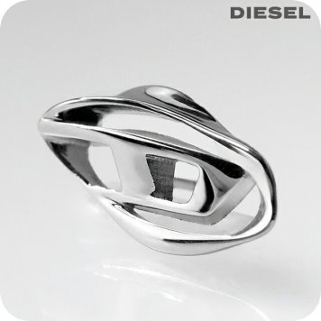 ディーゼル ピアス メンズ レディース ブランド DIESEL ロゴ スタッド 片耳用 シルバー アクセサリー