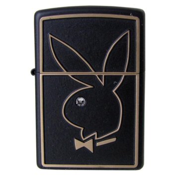 ZIPPO ジッポー ライター PLAYBOY プレイボーイ マットブラック 28816 #28816 アウトドア レジャースポーツ