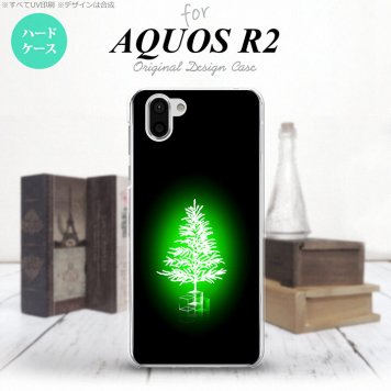 AQUOS R2 アクオス アール2 SH-03K SHV42 専用 スマホケース カバー ハードケース ツリー 緑 nk-r2-626[スマホ,スマホケース,スマホカバー,ケース,カバー,ジャケット]