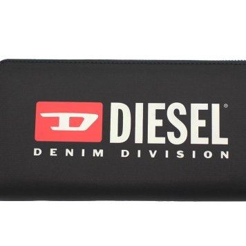ディーゼル　DIESEL　ラウンドファスナー長財布　X09540-P5480　ブラック　ロゴプリント　CONTINENTAL ZIP L