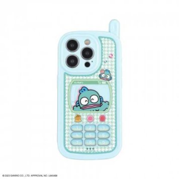 iPhone15Pro ケース ハンギョドン レトロ ガラケー風 キャラクター TPU ソフトケース アイフォン15プロ カバー おしゃれ かわいい ストラップホール付き 耐衝撃 サンリオ正規ライセンス品