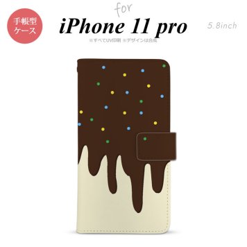 iPhone11Pro iPhone11 Pro 手帳型スマホケース カバー アイス 黄  nk-004s-i11p-dr349
