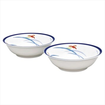 香蘭社 〈オーキッドブルーム〉 ペアボウル　 2801-2JB5  内祝 内祝い お祝 御祝 記念品 出産内祝い プレゼント 快気祝い 粗供養 引出物
