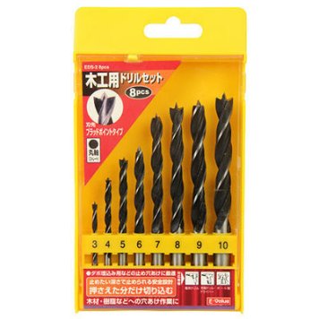 Ｅ－Ｖａｌｕｅ 【メール便での発送商品】木工用ドリルセット EDS-2 8PCS 4977292343015