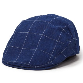 STETSON ハンチング メンズ 春夏 帽子 大きいサイズ ブランド チェック柄 ハンチング帽 さわやか リネン 麻 100% 涼しい 夏素材 ステットソン イタリア産SOLBIATI社製 生地 チェック 紳士帽子 ネイビー 紺 プレゼント 父の日 ギフト ラッピング 敬老の日